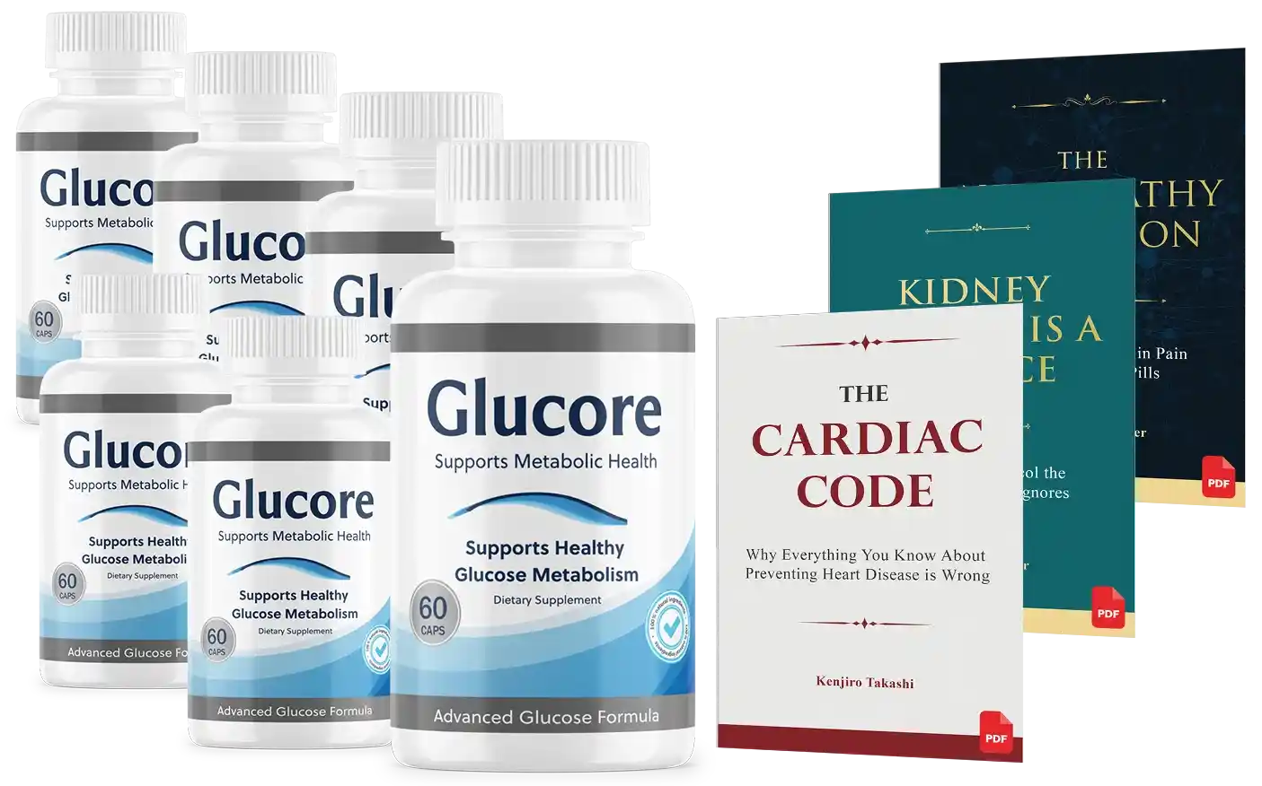 Glucore™ Advanced Glucose Metabolism Support Capsules — Cinnamon Bark Extract Gymnema Sylvestre Alpha Lipoic Acid — 60 Capsules — Made in USA